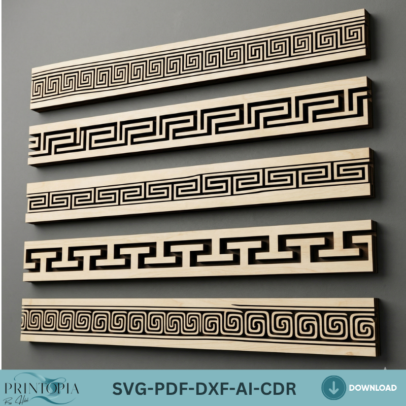Old Greek Border Designs / Greek Pattern Borders / Laser Vector patterns