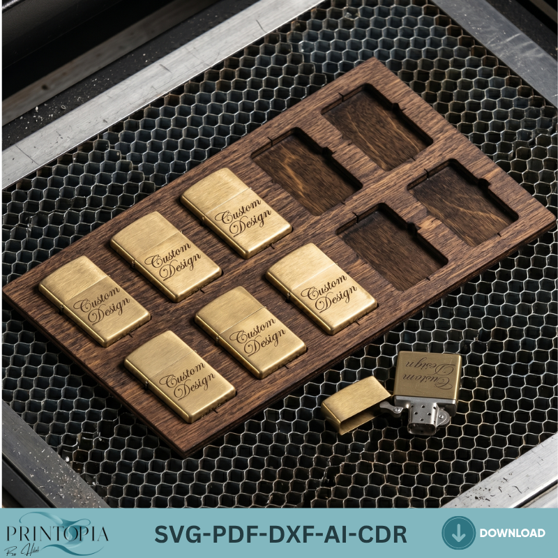 All Zippo Models Jig Template Bundle – Perfect for Laser Cutting & Engraving Projects 147