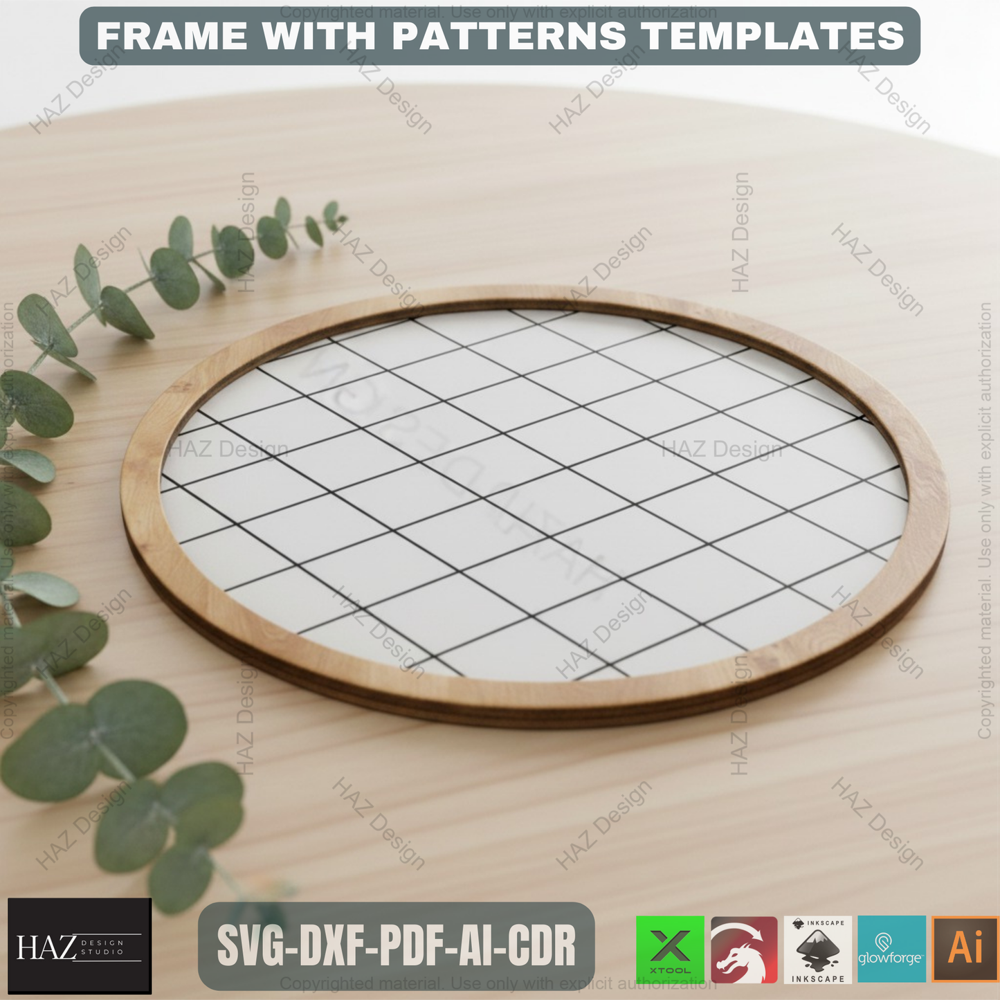 Frames Bundle / Herringbone, Honeycomb, Subway Tile, Diamond pattern / Circle / Rectangle / Square / Shiplap cut files 417