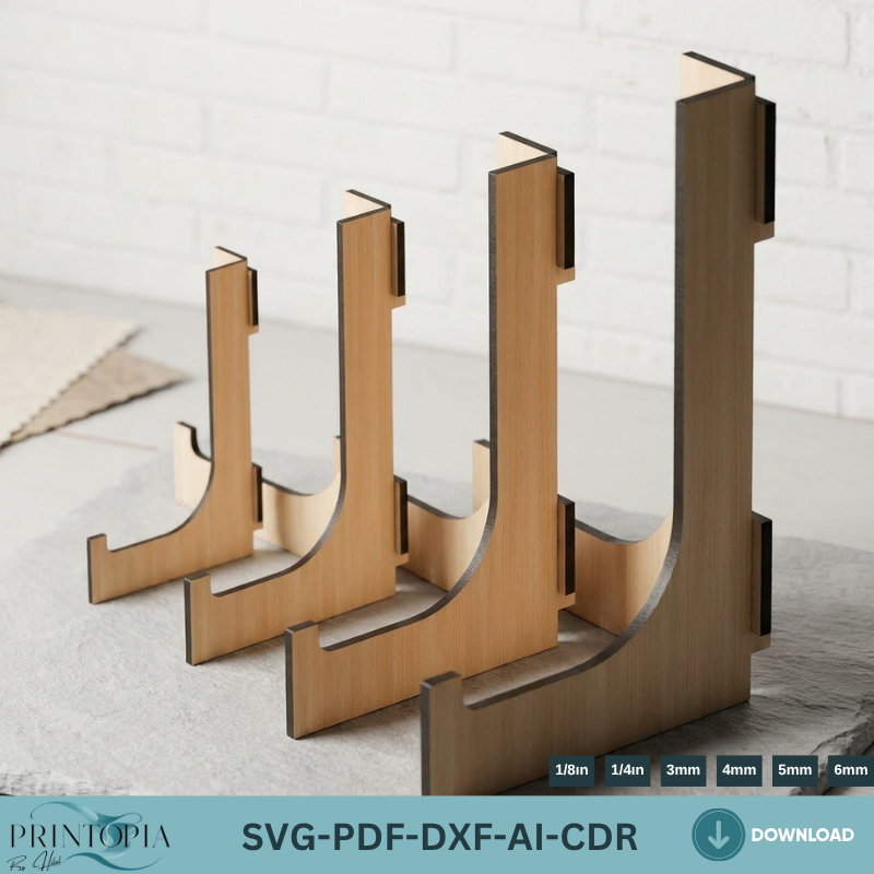 Easel Stand Set Multi-Size Display Stands for Photos, Plates & Art-Sophisticated