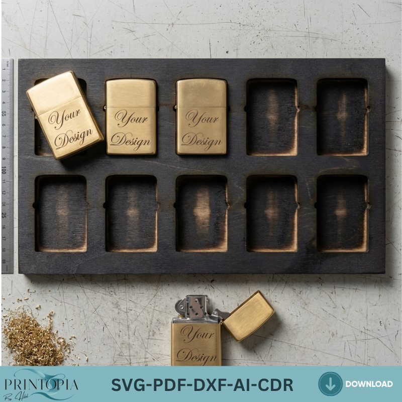 All Zippo Models Jig Template Bundle – Perfect for Laser Cutting & Engraving Projects 147