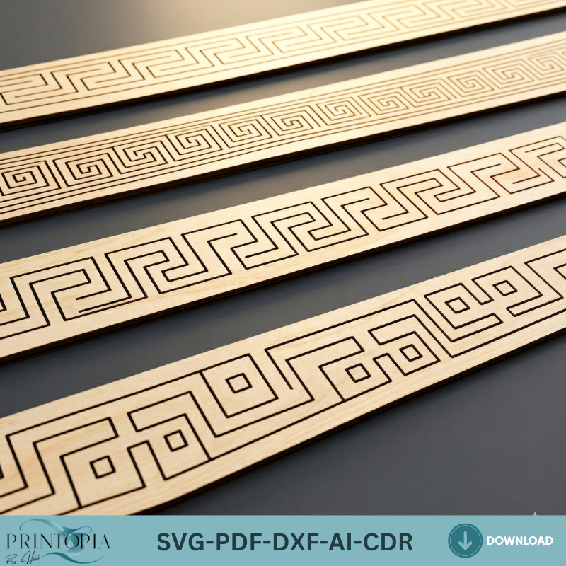 Old Greek Border Designs / Greek Pattern Borders / Laser Vector patterns