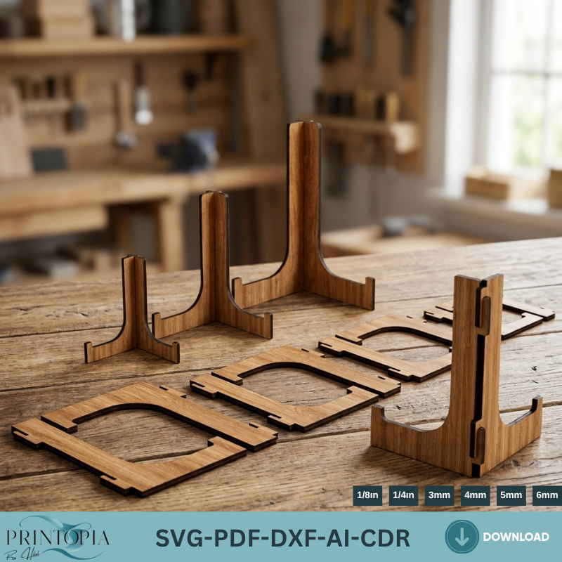 Easel Stand Set Multi-Size Display Stands for Photos, Plates & Art-Sophisticated