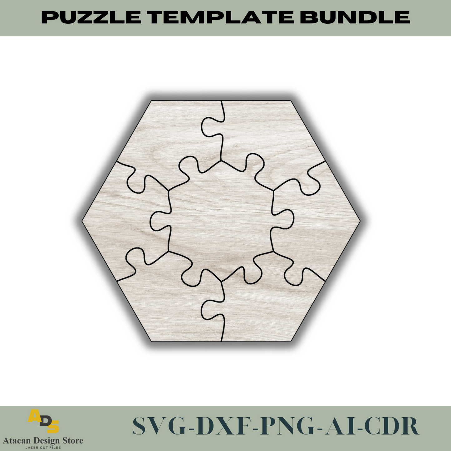 Customizable Puzzle Templates - Unique Jigsaw Laser Cut Puzzle Designs - Perfect for DIY Crafts and Gifts 732