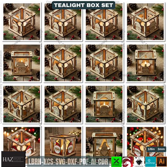 Lantern Laser Cut Plans, Wooden Candle Box Template, Christmas Table Centerpiece, Winter Home Decor 502