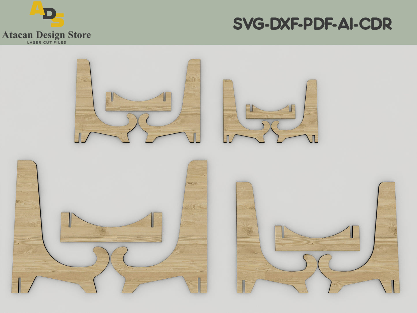 Versatile Easel Display Stand Bundle - DIY Frame Holder - Art Show Display, Gallery Exhibition Stands 405