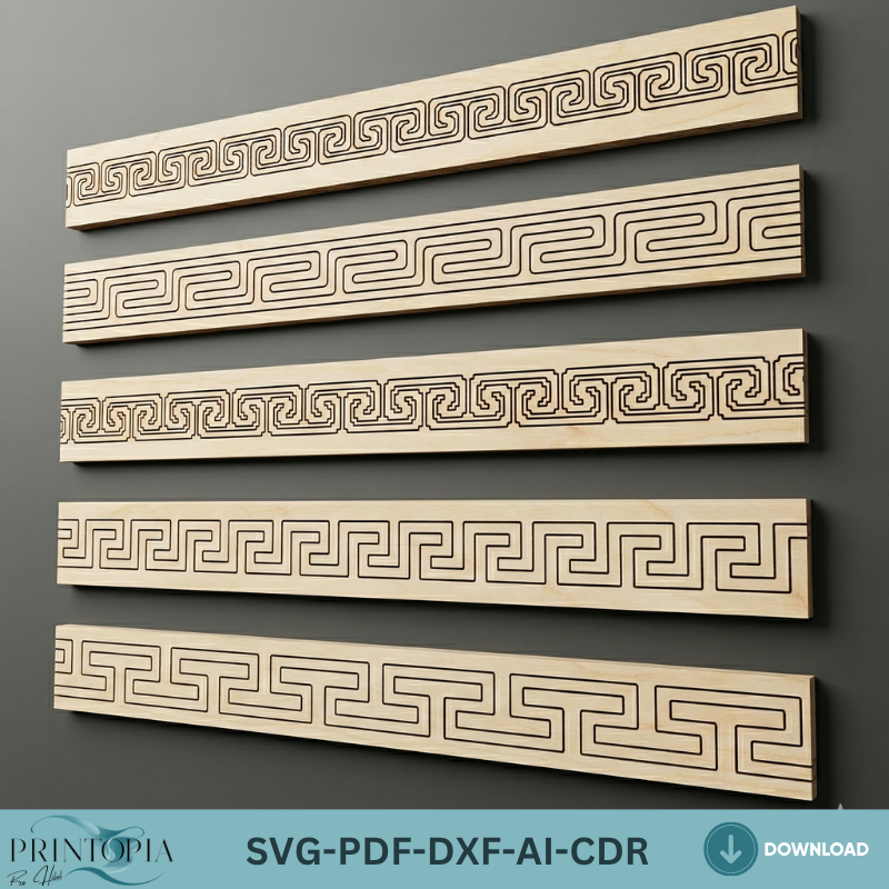 Old Greek Border Designs / Greek Pattern Borders / Laser Vector patterns