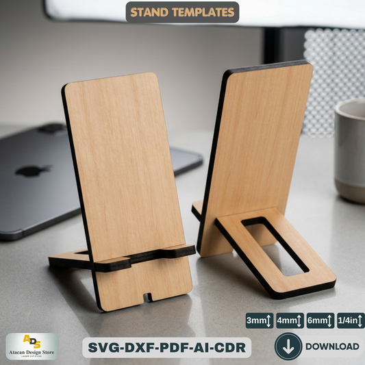 Mobile Phone Stand / Wooden Solid Phone Holder