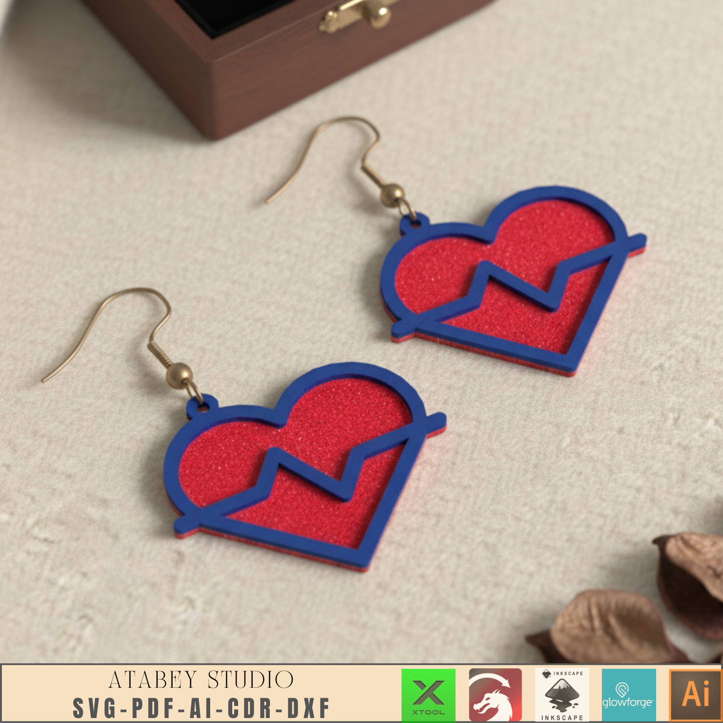 Laser Cut Earring SVG Bundle: Unique Wood Earring Designs, DIY Jewelry Kit, Digital Download for Crafting & Gifts 954
