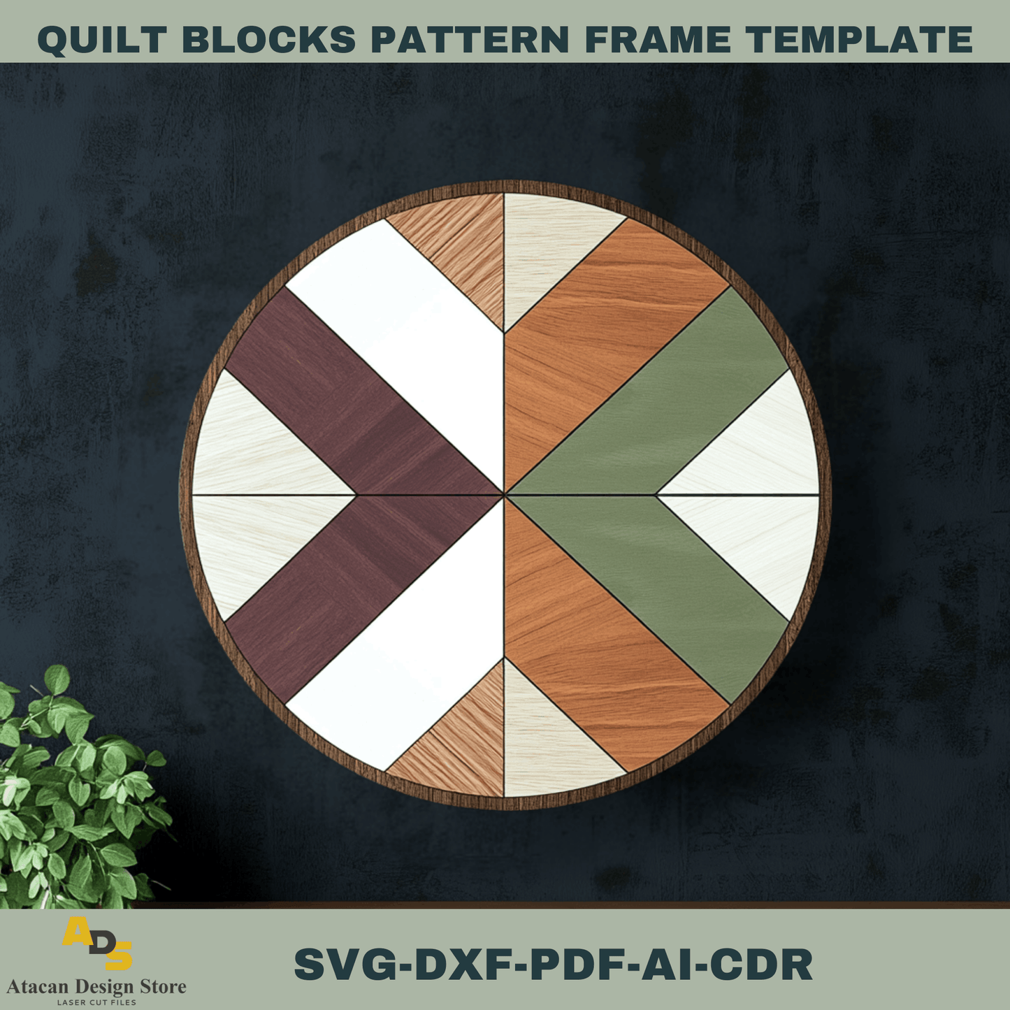 Modern Quilt Block Pattern Bundle for Laser Cutting – Unique Geometric Designs for Wood & Acrylic Crafts 750