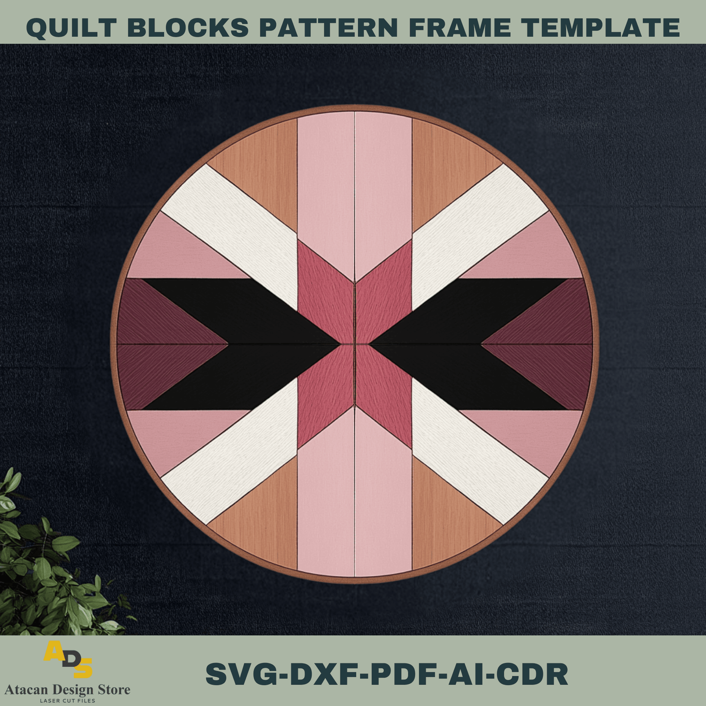 Modern Quilt Block Pattern Bundle for Laser Cutting – Unique Geometric Designs for Wood & Acrylic Crafts 750