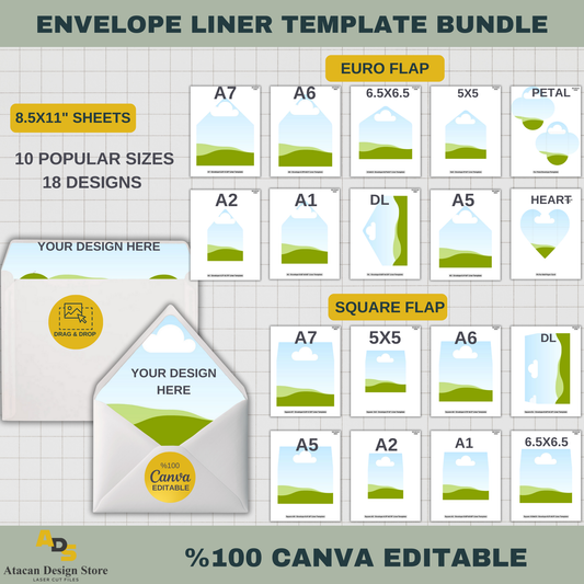 Customizable Envelope Liner Templates: 18 Designs for Any Occasion 739