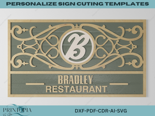 Customizable Sign Cutting Templates – Perfect for Cricut, Silhouette, Laser Cutters & More 128