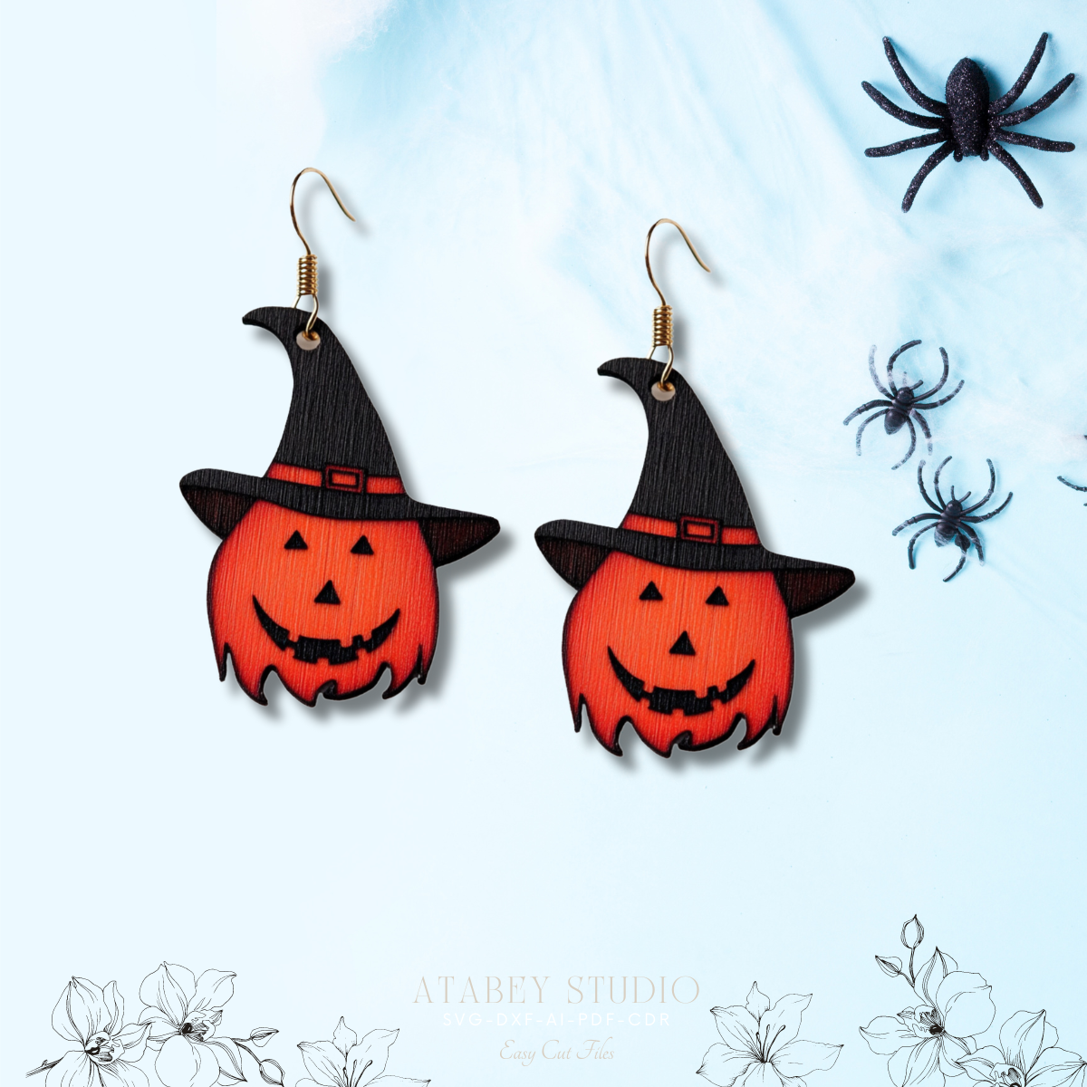 Halloween Earring Bundle for Laser Cutters – Perfect for Festive Crafting 878