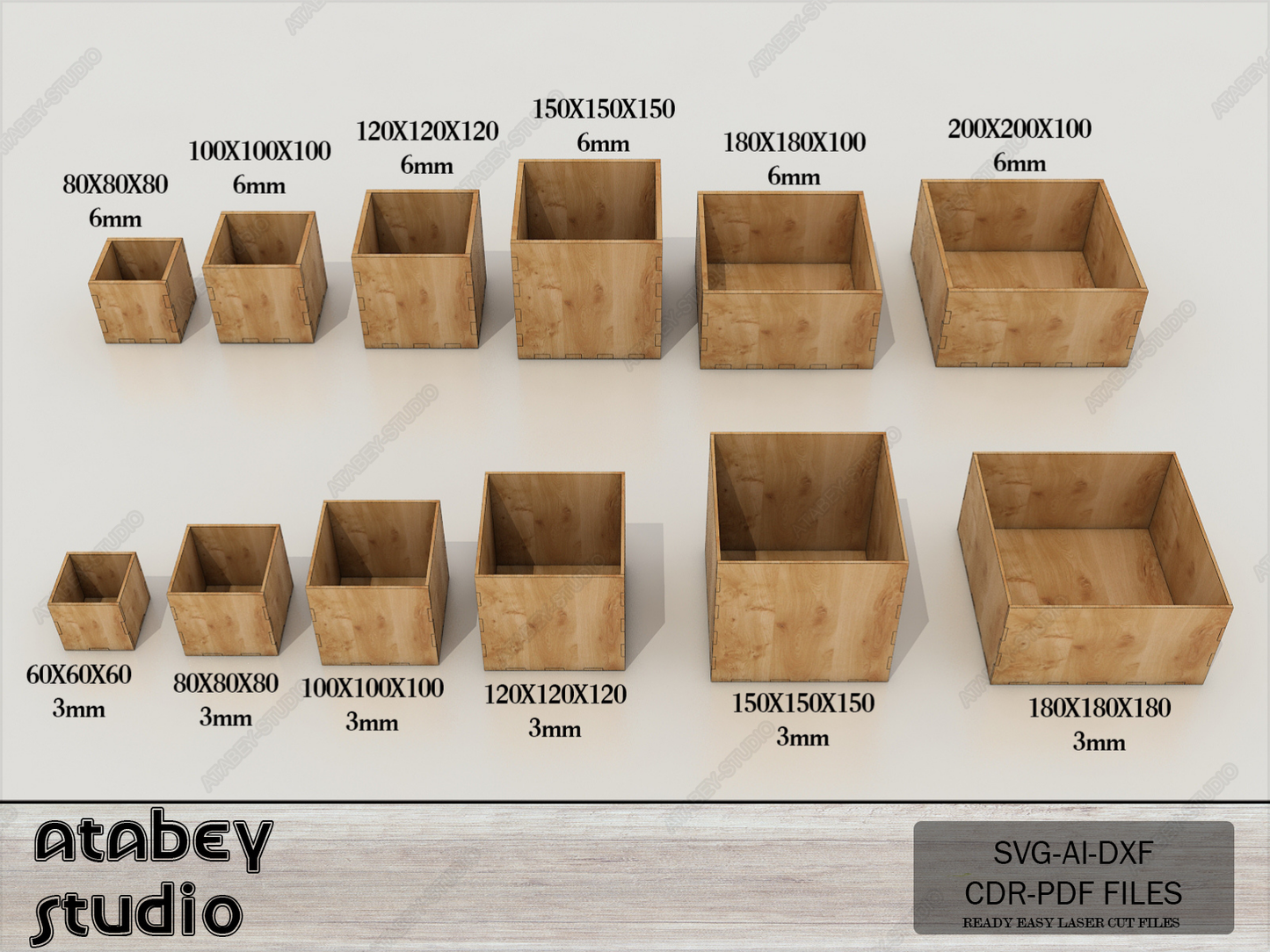 Laser Cut Wooden Box Designs - Easy DIY Craft Projects for All Occasions-Versatile Wooden Box Plans 655