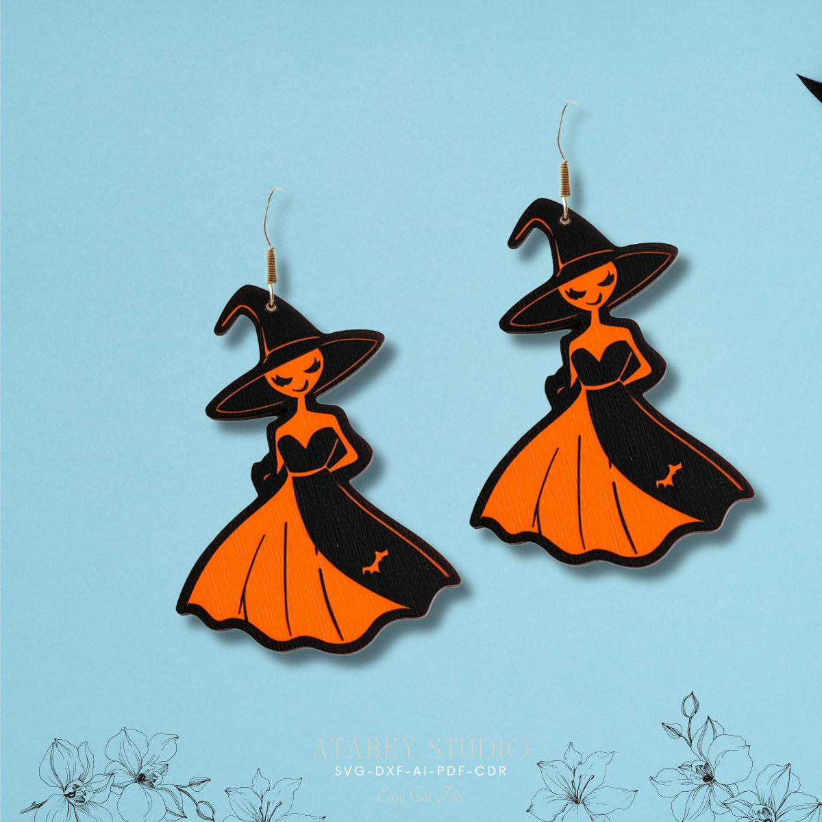 Halloween Earring Bundle for Laser Cutters – Perfect for Festive Crafting 878