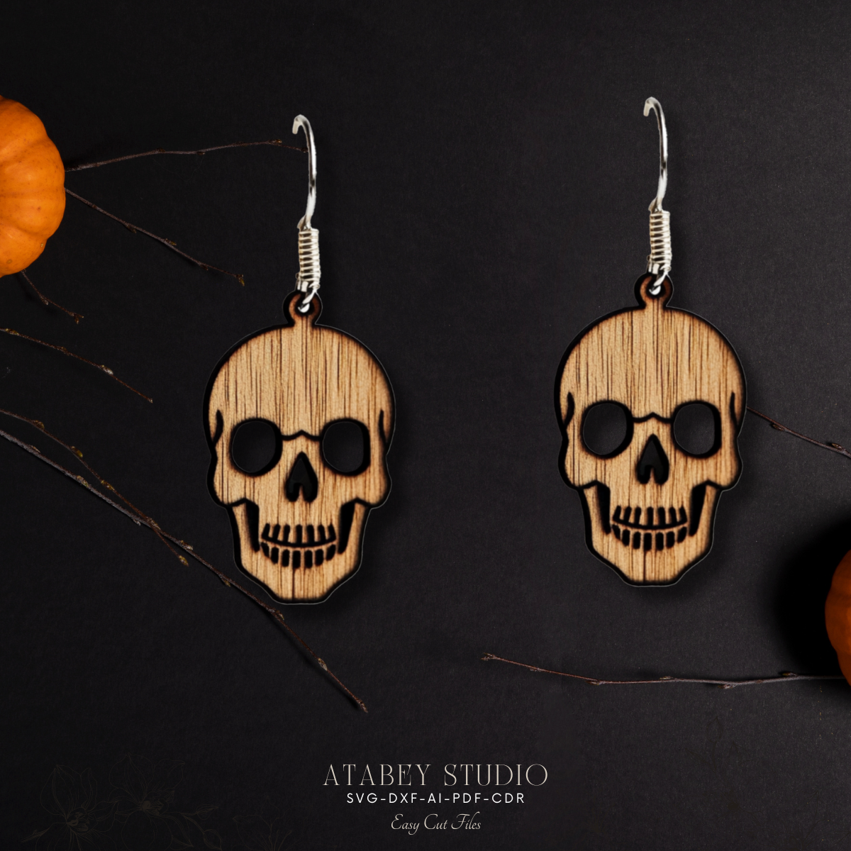 Halloween Earring Bundle for Laser Cutters – Perfect for Festive Crafting 878