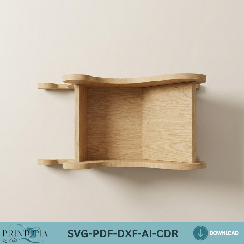 Christmas Sleigh Laser Cut File Wooden Holiday Table Decor 3D Sleigh Template 024