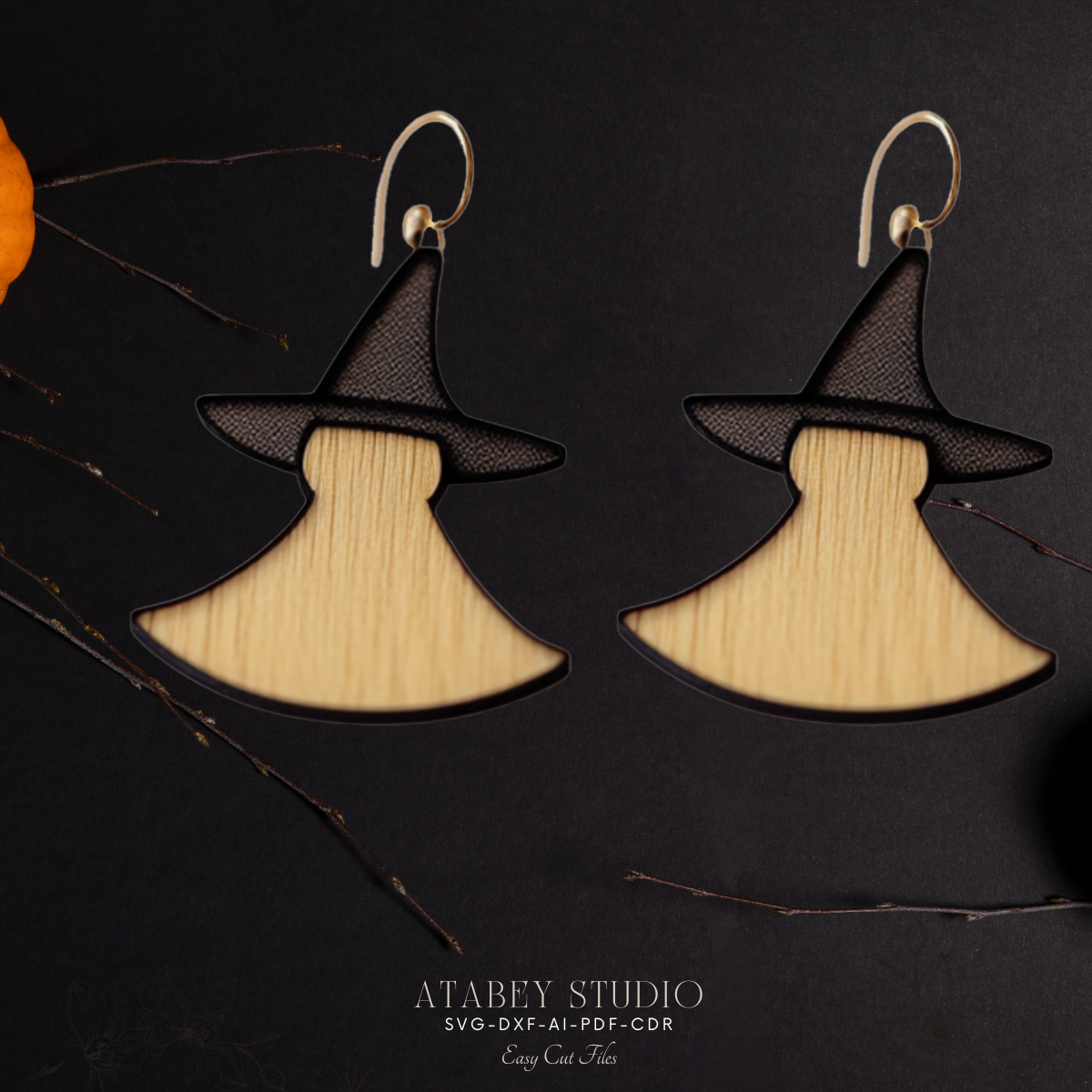 Halloween Earring Bundle for Laser Cutters – Perfect for Festive Crafting 878