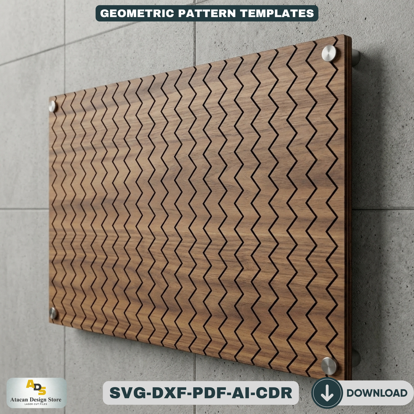 Geometric Pattern Templates for Laser Cutting Wood Panels Wall Art Decor Bundle 262