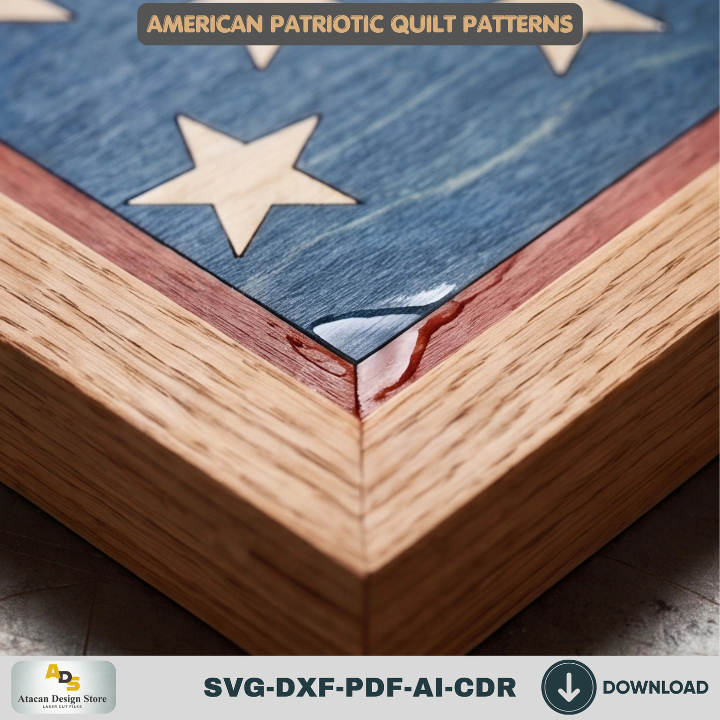 Statue of Liberty Design, American Patriotic WallArt Pattern, Independence Day Wood Decor, Freedom