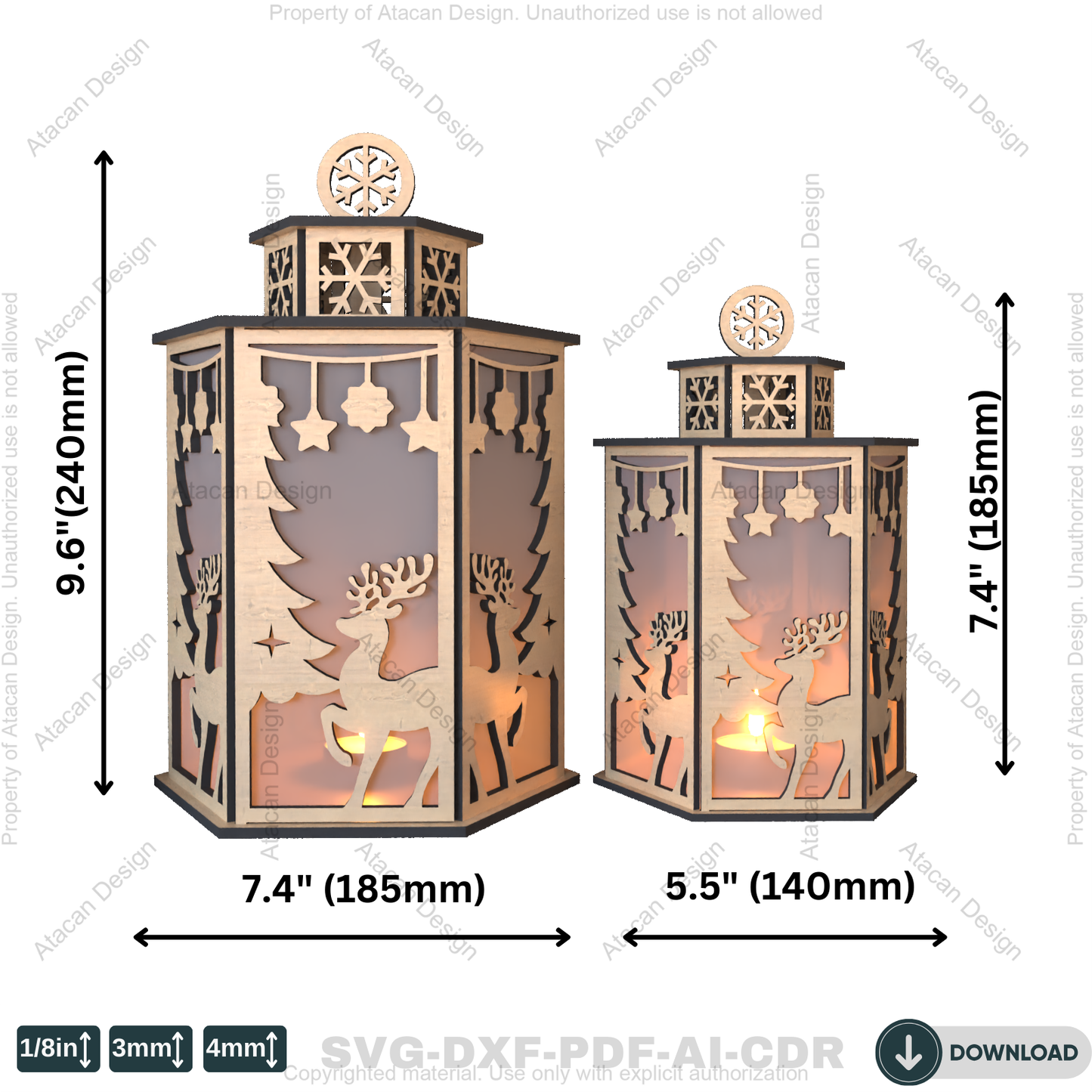 Festive Candle Holder Pattern: Perfect for Christmas Décor & Gifts 786