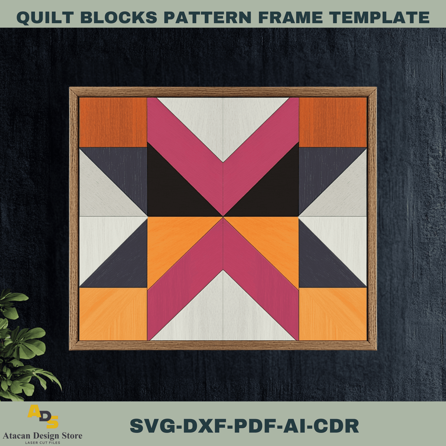 Barn Quilt Block Patterns Bundle for Laser Cutting – Perfect for Rustic & Modern Decor Projects 751