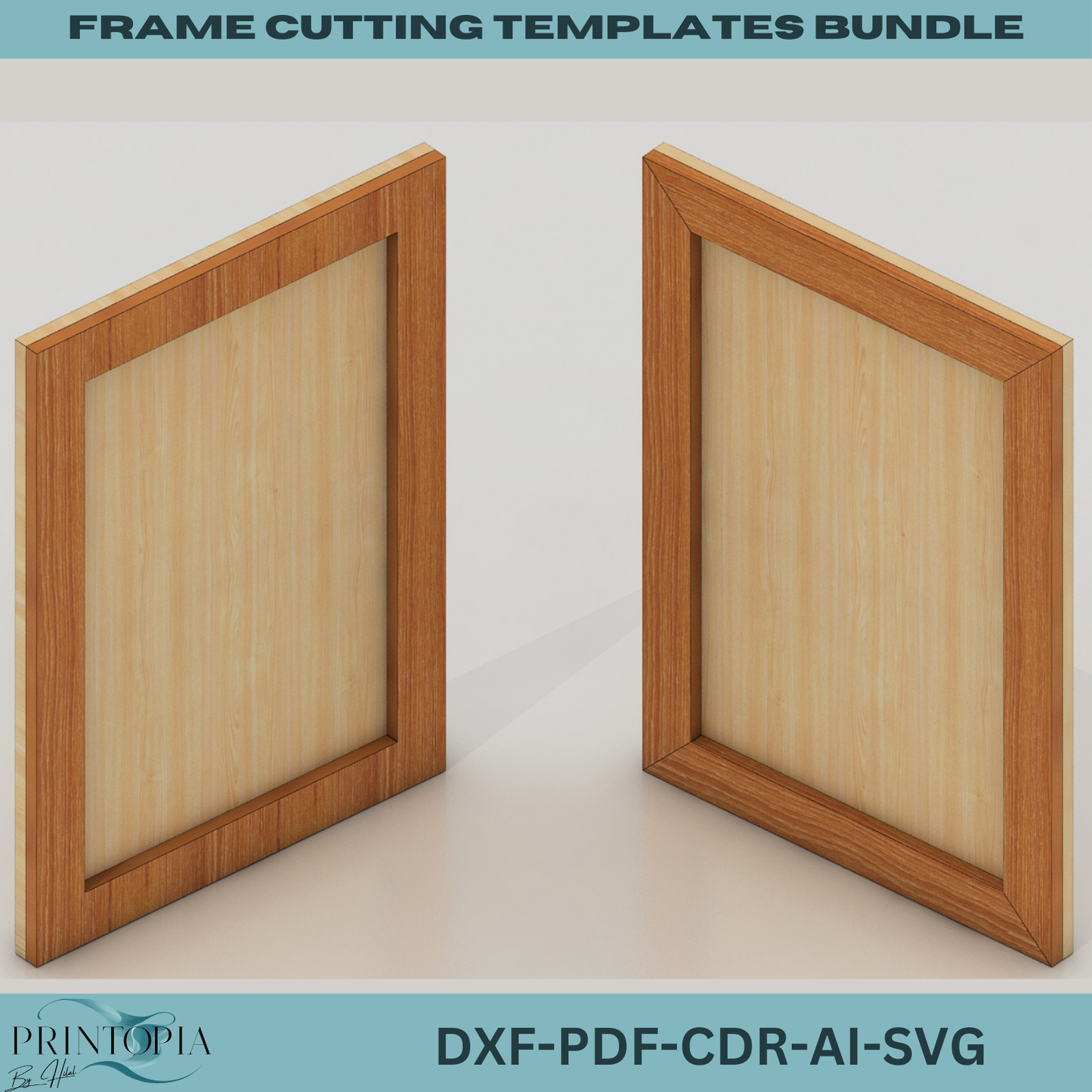 DIY Picture Frame Cutting Template Pack – Compatible with Cricut, CNC, Laser Cut Machines 130