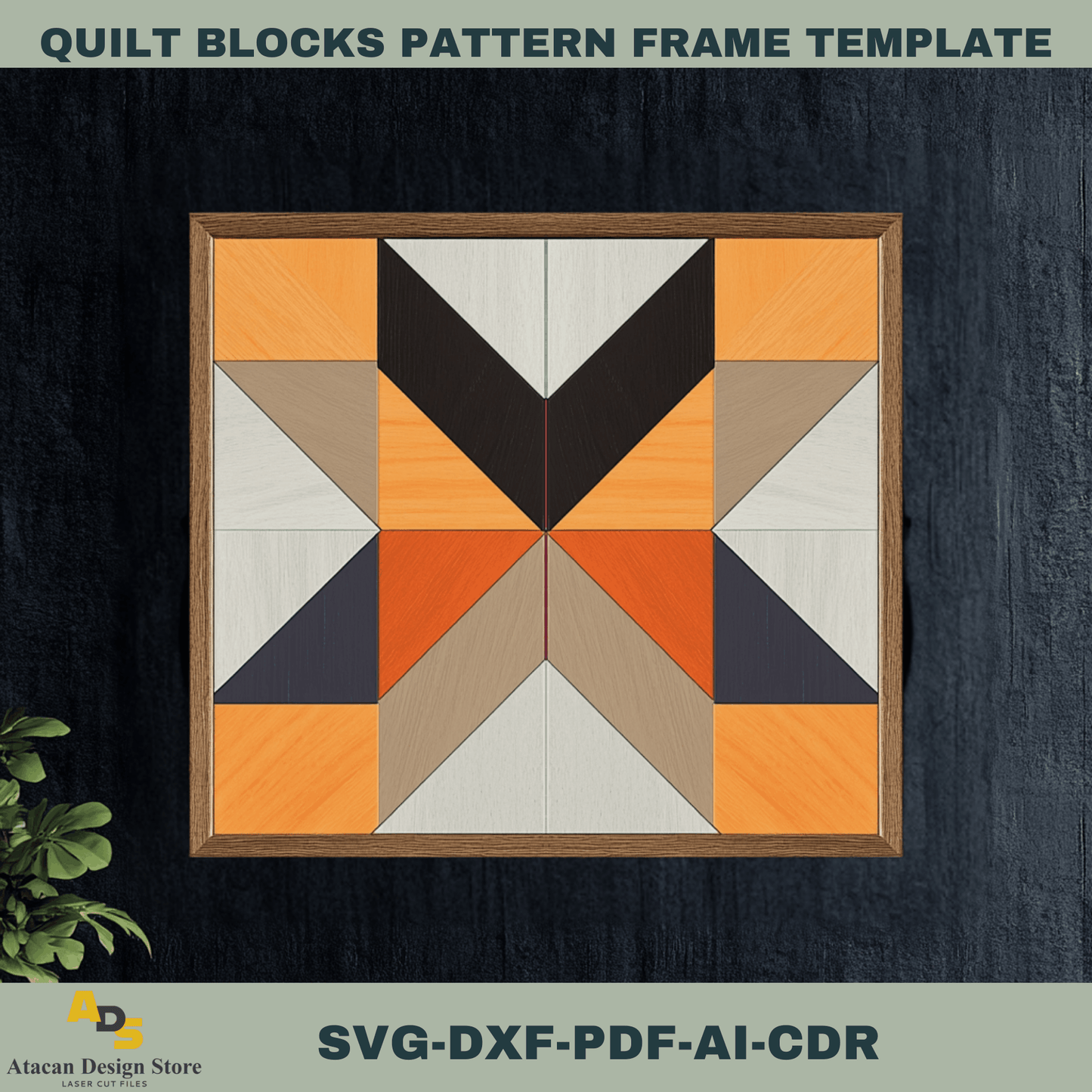 Barn Quilt Block Patterns Bundle for Laser Cutting – Perfect for Rustic & Modern Decor Projects 751