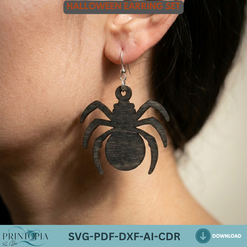 34 Halloween Earring Laser Cut Templates Wood Jewelry Bundle Halloween Earrings Making