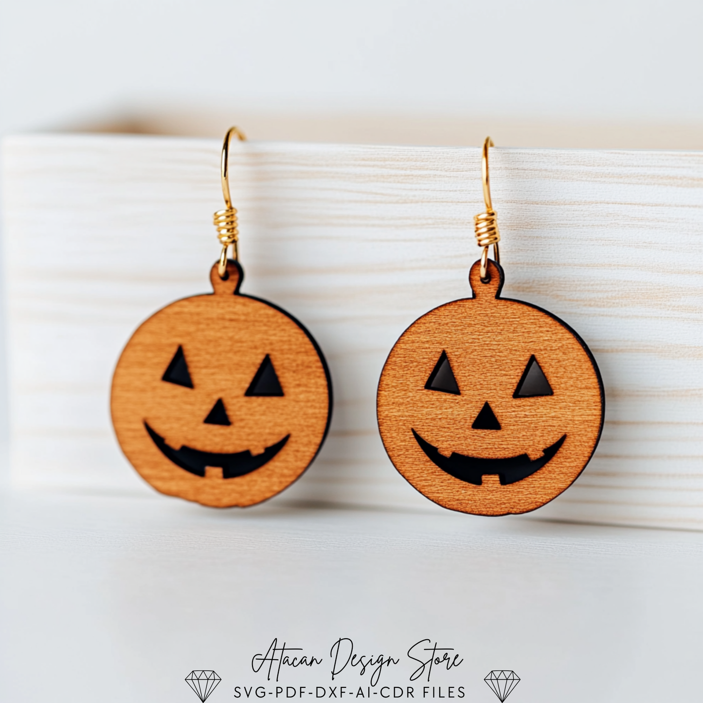 Halloween Earring Collection - Cute and Creepy Laser Cut Designs for Skulls, Ghosts, and Pumpkins 718