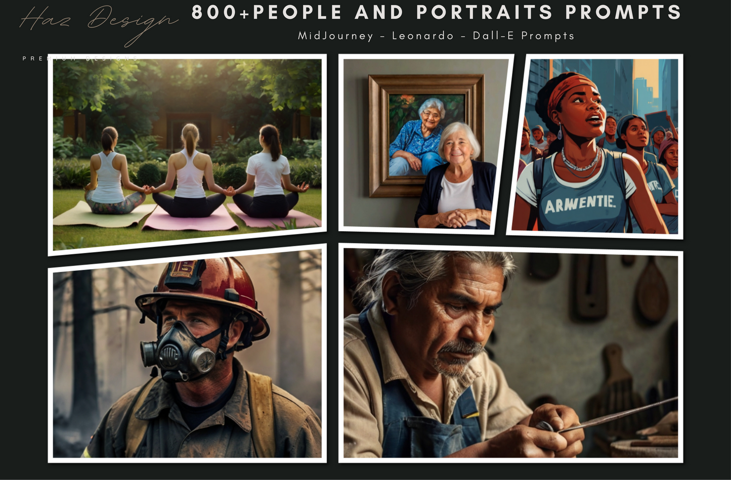 800+ Unique MidJourney Prompts for People & Portraits - Master HQ Art 246