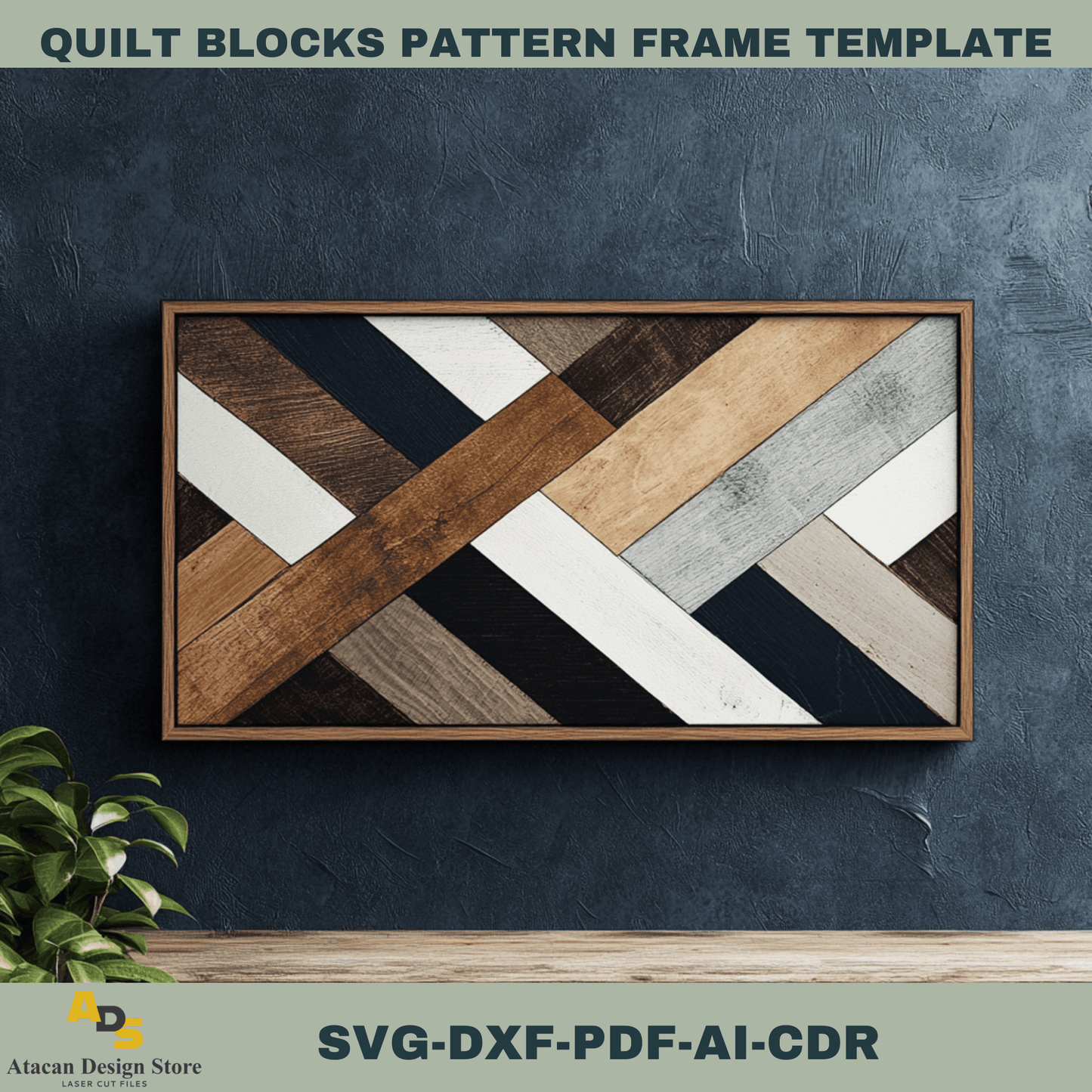 Rustic Quilt Blocks Design Templates for DIY Laser Cutting – Perfect for Wall Art 752