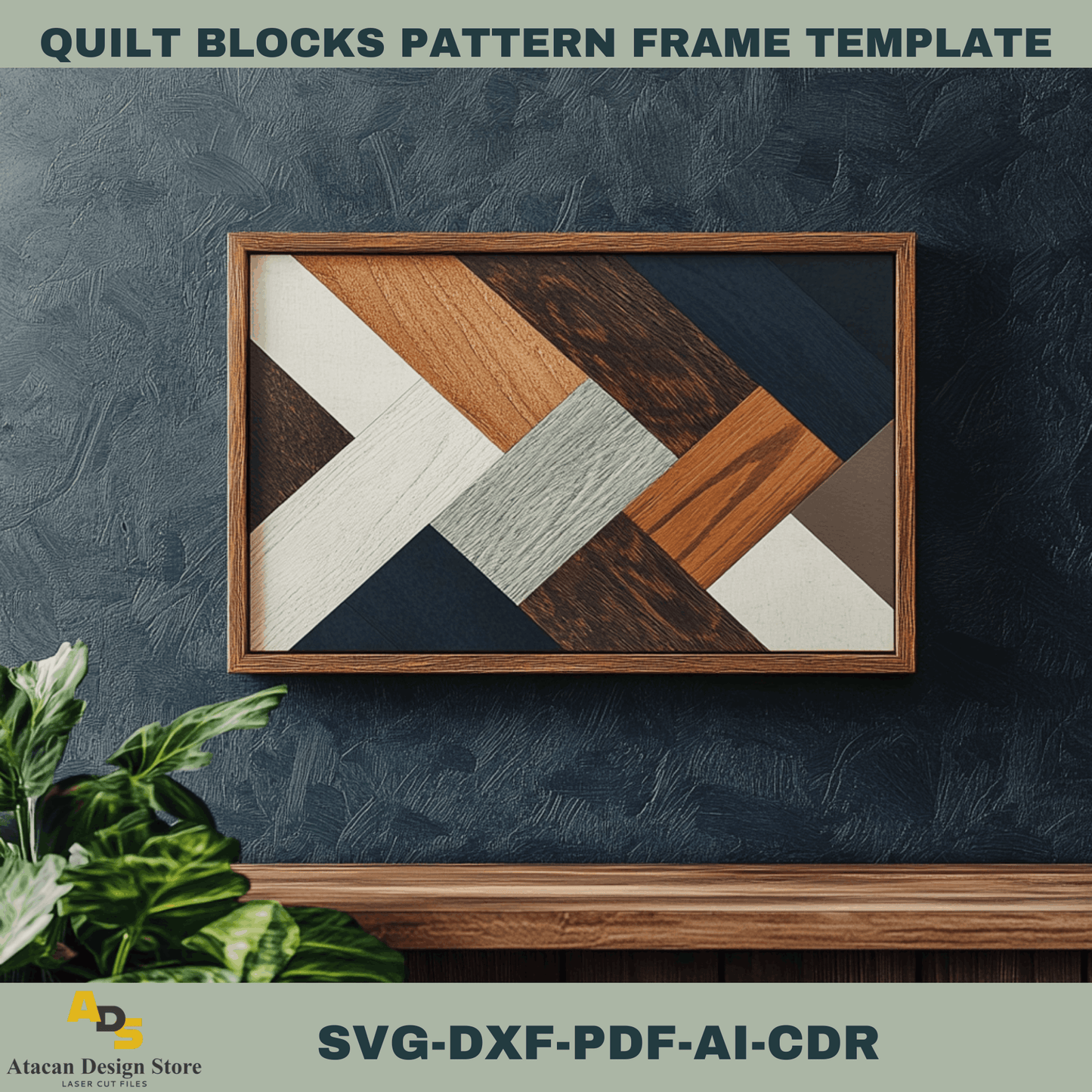 Rustic Quilt Blocks Design Templates for DIY Laser Cutting – Perfect for Wall Art 752