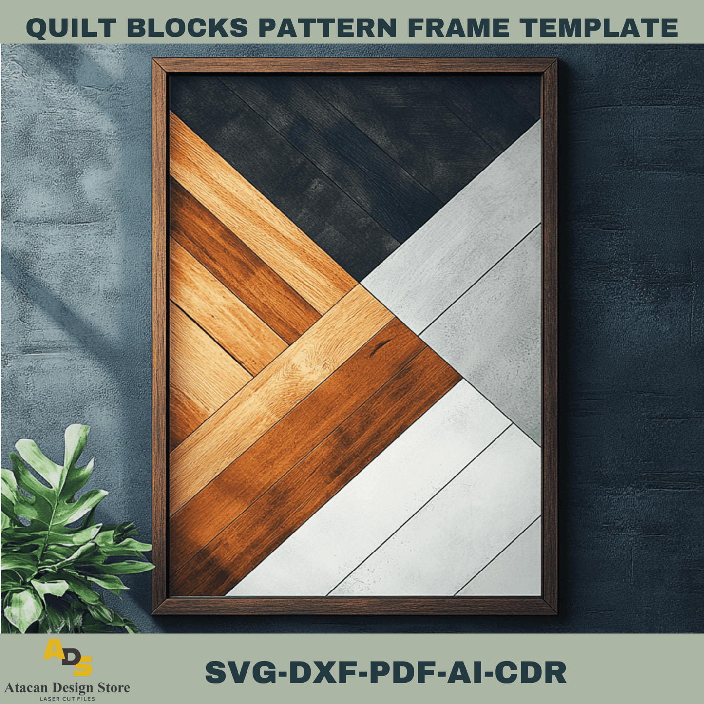 Rustic Quilt Blocks Design Templates for DIY Laser Cutting – Perfect for Wall Art 752