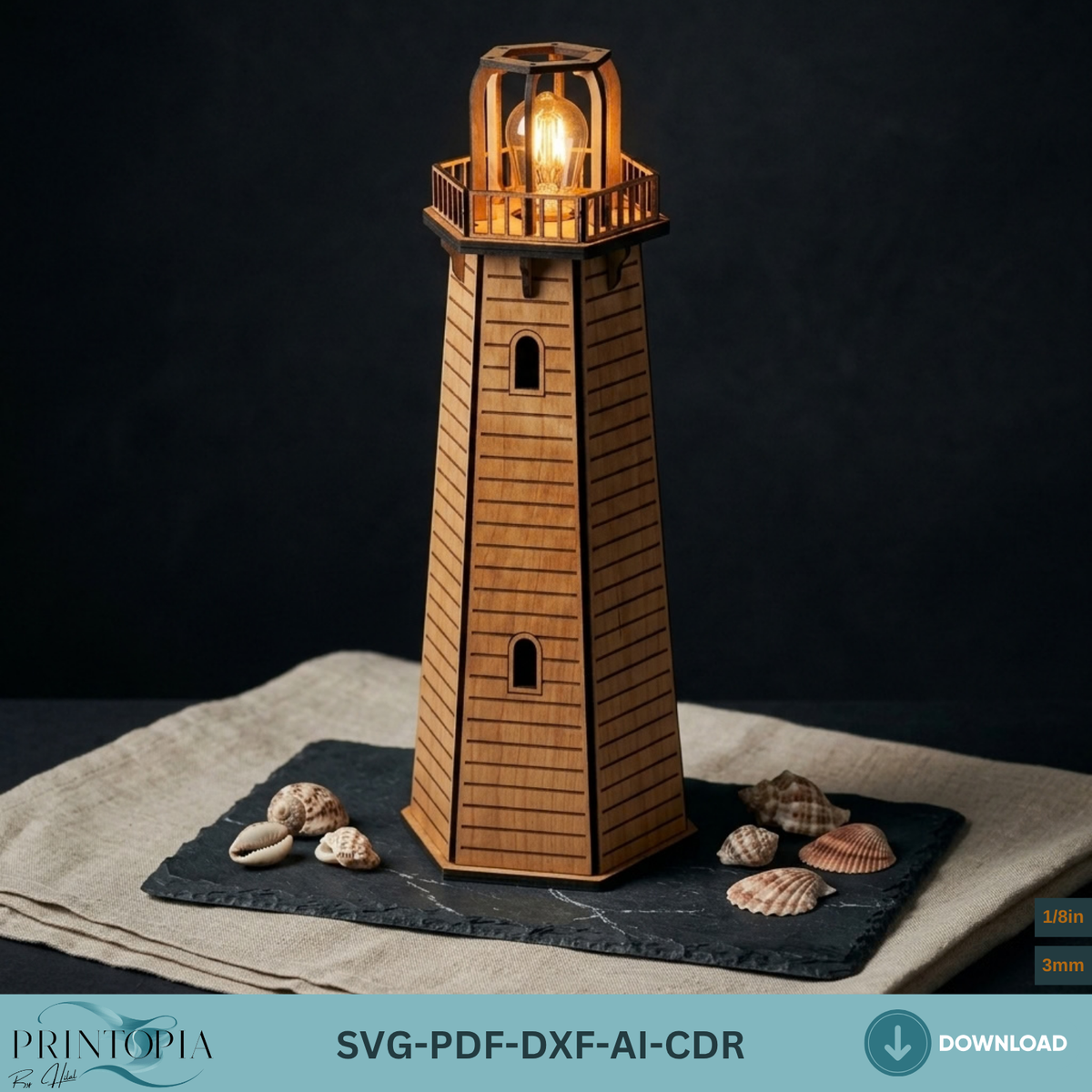 Decorative Wood Lantern Laser Cut Template Hanging Plywood Lamp Pattern Table Decor