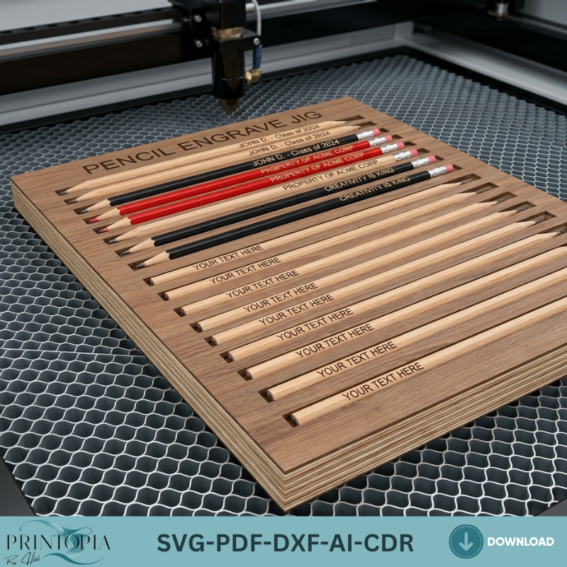 Square Jig Template Bundle for Laser Cutting - Multiple Sizes Jigs for Wood Engraving 152