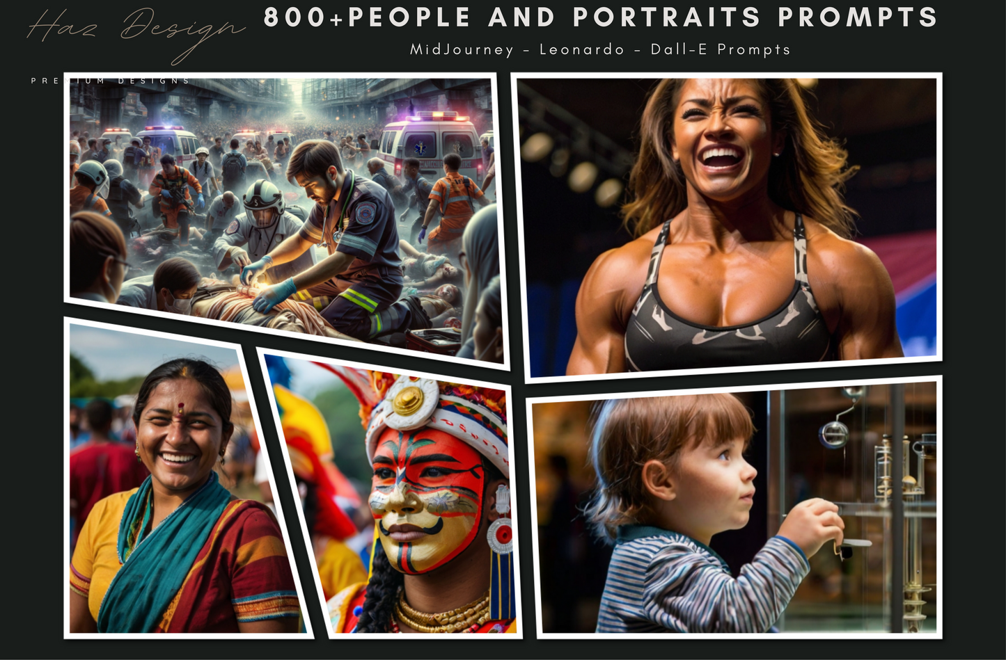 800+ Unique MidJourney Prompts for People & Portraits - Master HQ Art 246