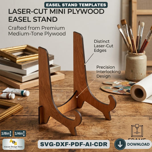 Elegant LaserCut Easel Stand Bundle for Displays - Craft Show Easel, Art Display Stands 088