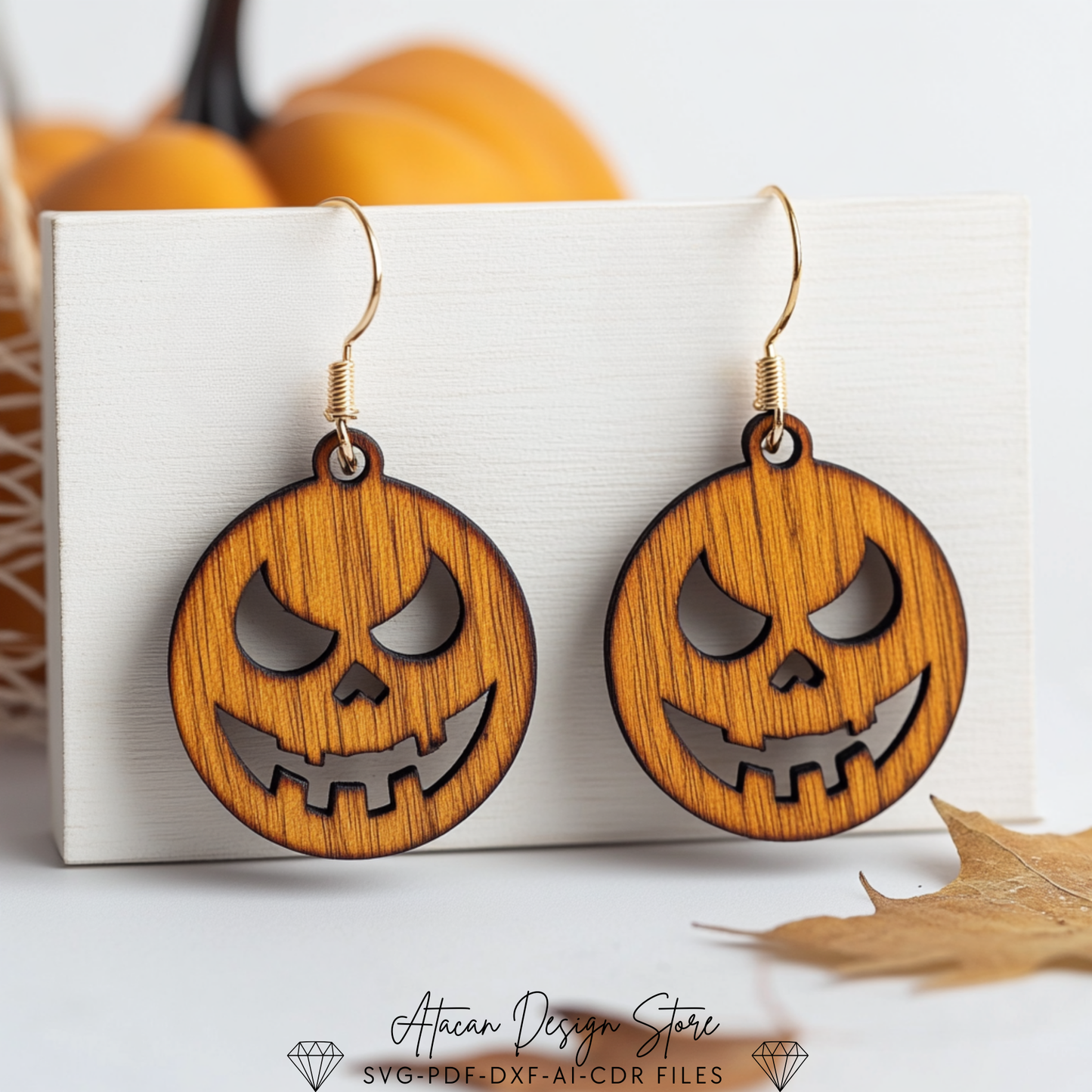 Halloween Laser Cut Earring Designs - Witch Hat, Skulls, Cats, & Ghost Bundle 720