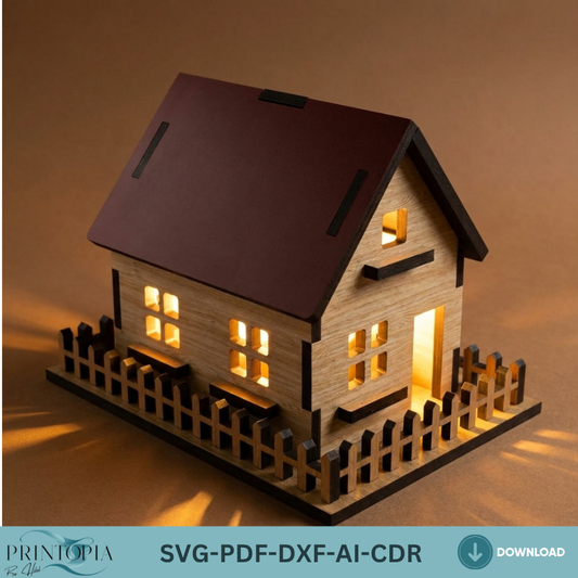 Dollhouse Laser Cut File Bundle  Perfect for Woodworking, DIY Miniature House Projects 131