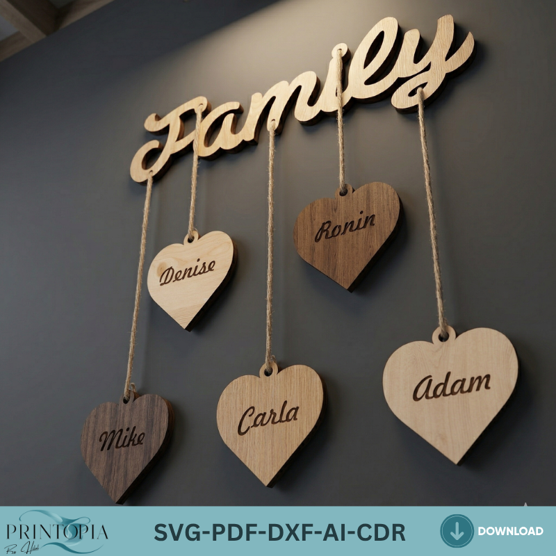 Our Family Birthday and Celebration Calendar / Personalised Wooden Birthday Board