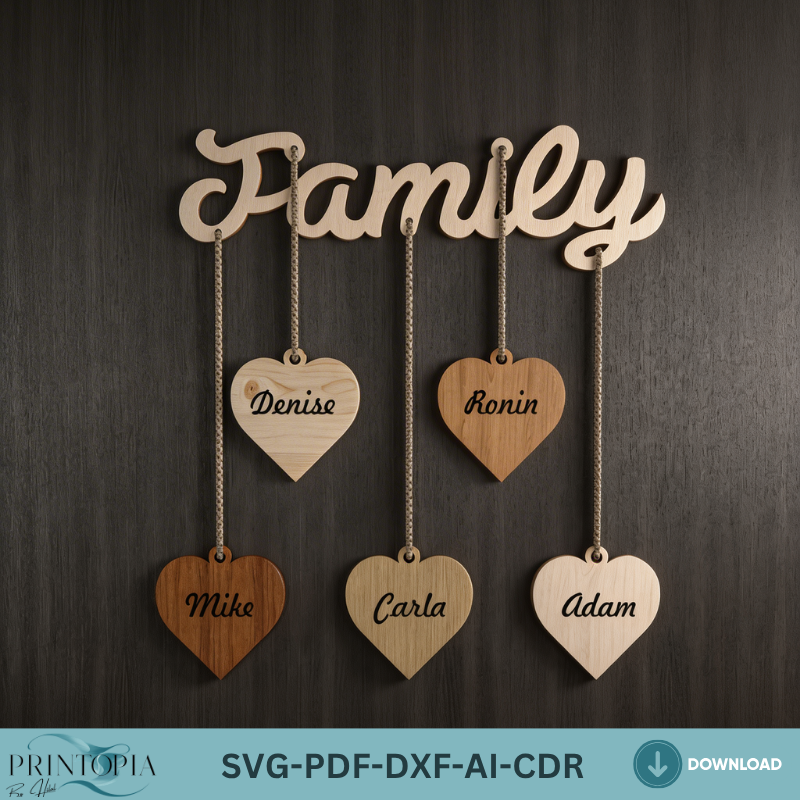 Our Family Birthday and Celebration Calendar / Personalised Wooden Birthday Board
