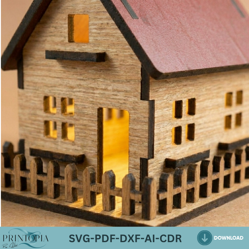 Dollhouse Laser Cut File Bundle  Perfect for Woodworking, DIY Miniature House Projects 131