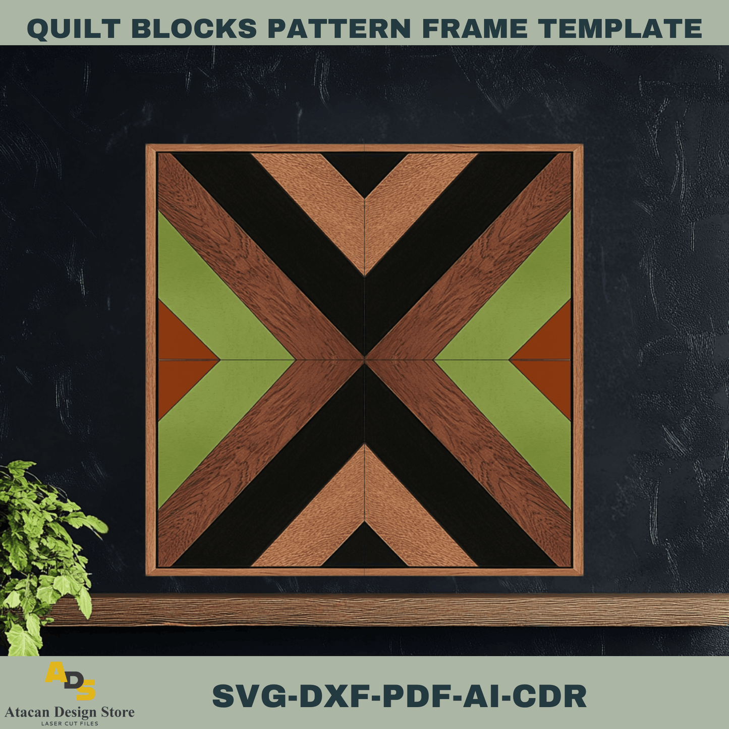 Stunning Barn Quilt Blocks for Laser Cutters – DIY Wall Art Templates 753