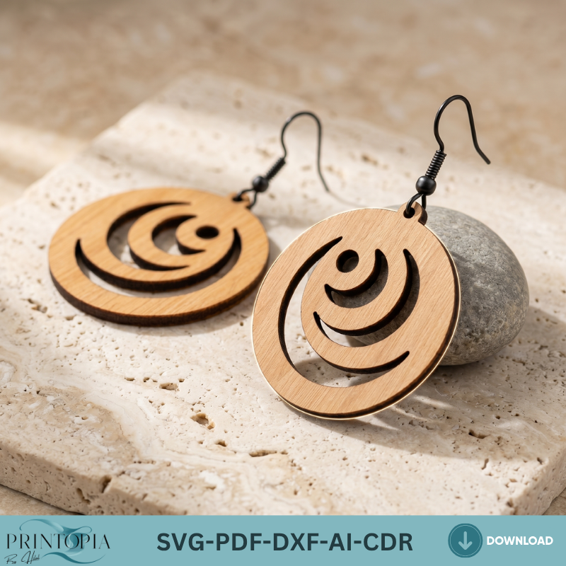 Wooden Earring Geometric Jewelry Templates Boho Wood Earring Bundle Jewel Designs DIY Gifts