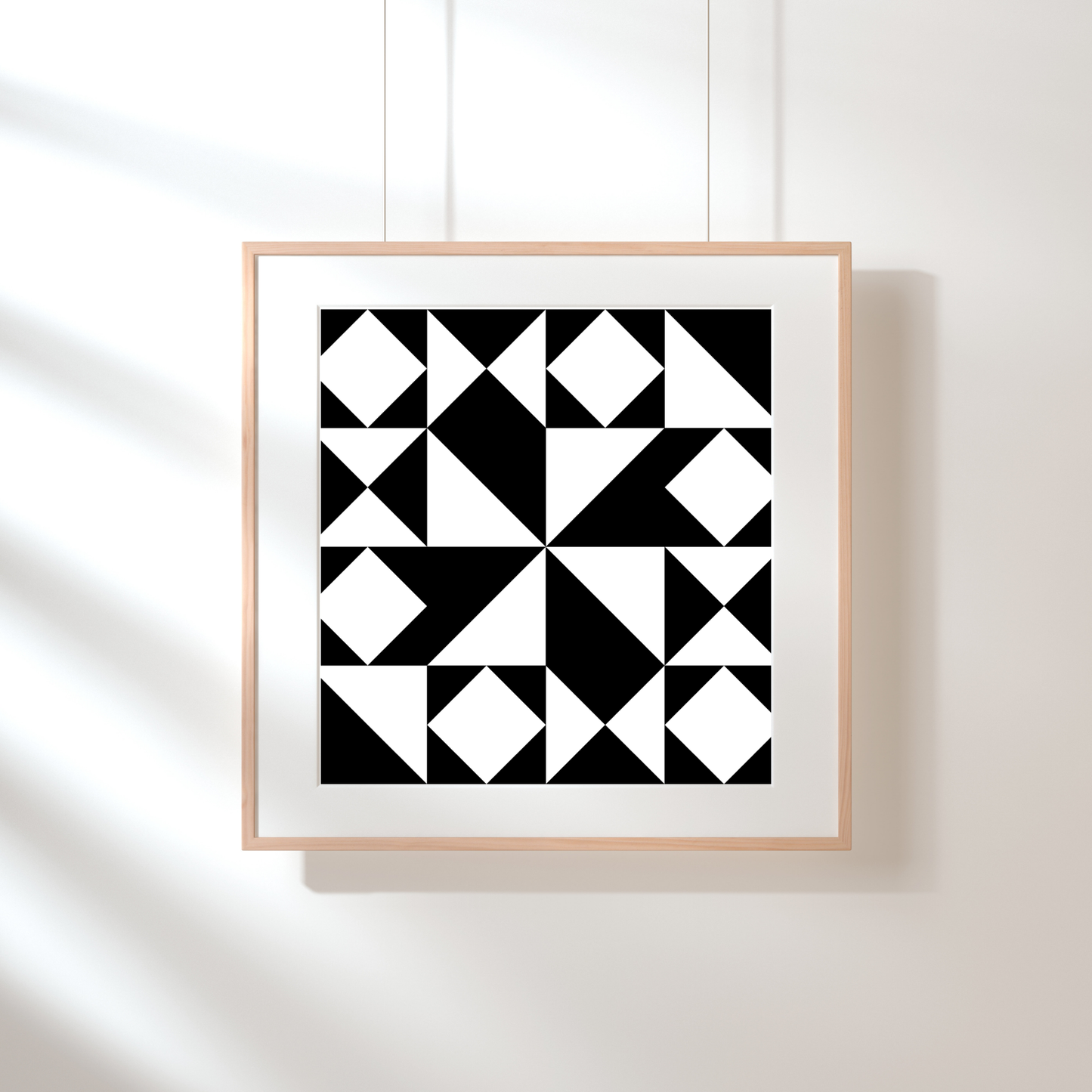 Unique Patchwork Collage Print Set - Quilt Frames Bundle with Geometric Patterns - Ideal for Quilting and Wall Decoration 571