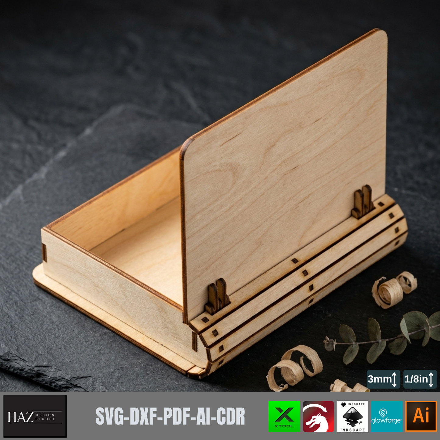 Book Box Template Bundle Book Shaped Gift Box Pattern Keepsake Storage Jewelry Stash Box Plan