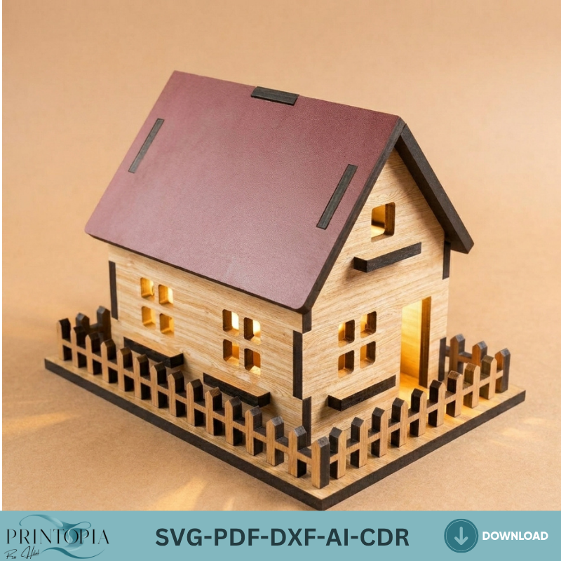 Dollhouse Laser Cut File Bundle  Perfect for Woodworking, DIY Miniature House Projects 131