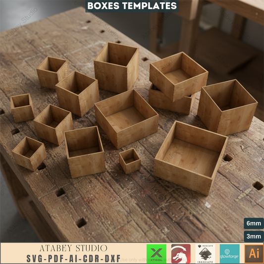 Laser Cut Wooden Box Designs - Easy DIY Craft Projects for All Occasions-Versatile Wooden Box Plans 655